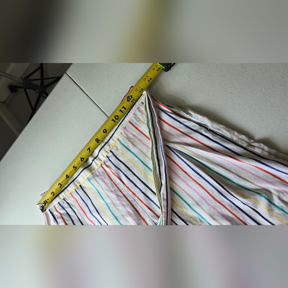 J. Crew striped tie waist shorts Multicolor stripes with bow size 2 - Picture 9 of 12